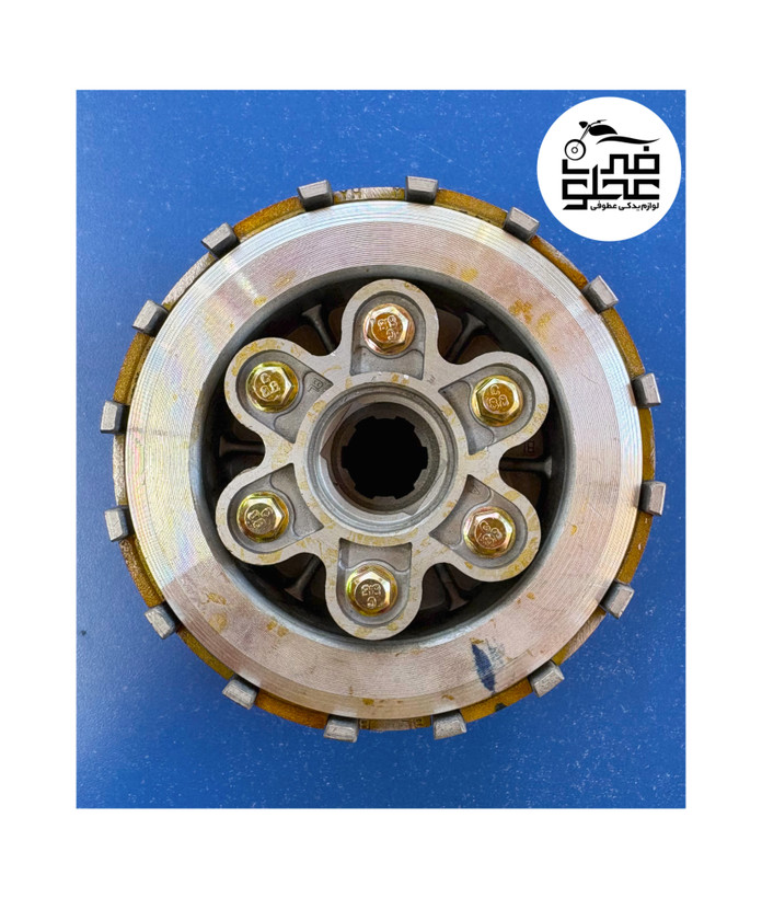 دیسک کلاج و چهارشاخ کلاج(۶پیچ)کامل فابریک تریل جی وای(G,Y)زیپ استار پیشرو